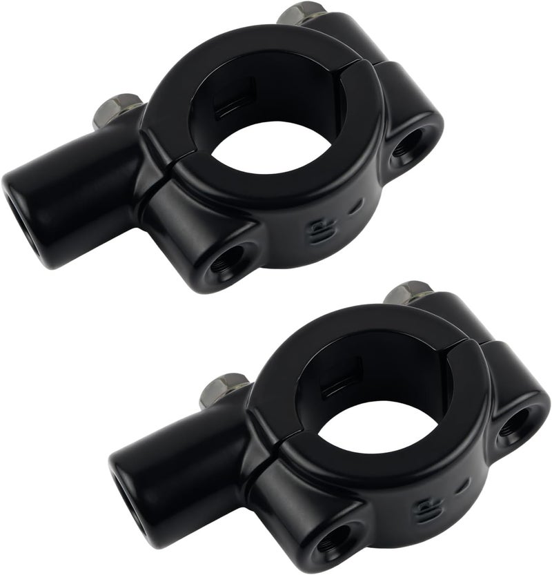 Figpade 2PCS Motorcycle Mirror for Handlebars Mount,10mm Thread Handlebar Mount for Motorcycle Rear View Mirrors,Motorcycle Side Mirror Adaptor for Bike/ATV with 7/8"Handle Bar (10mm) - Image 1